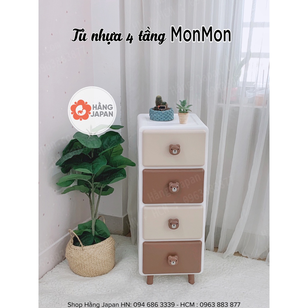 Tủ nhựa đa năng Gấu Thỏ Holla Cao Cấp