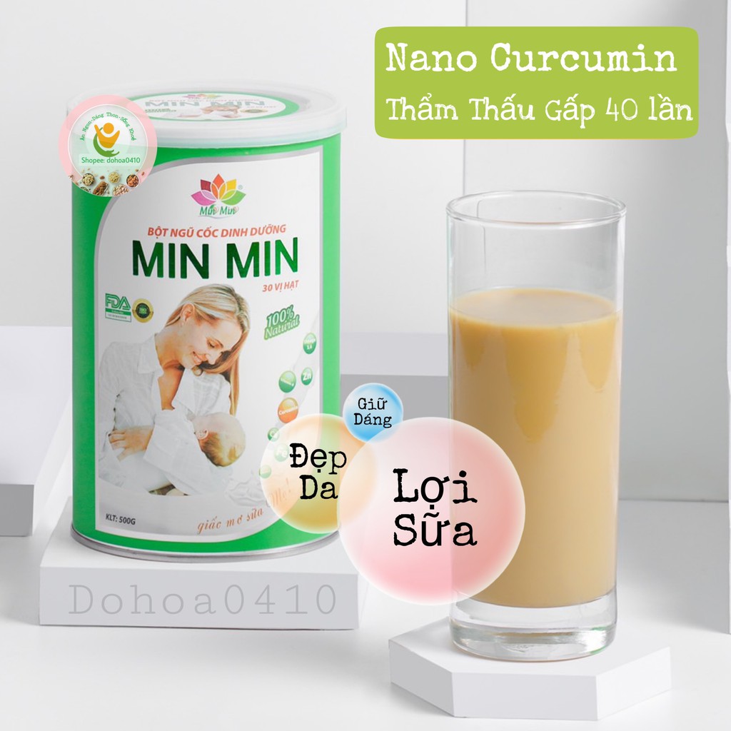 Ngũ cốc lợi sữa min min 30 loại Hạt, Bột ngũ cốc min min (500GAM)