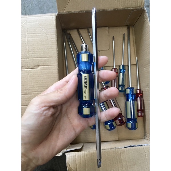 Tua vít 2 đầu 6x200mm cao cấp crossman đài loan