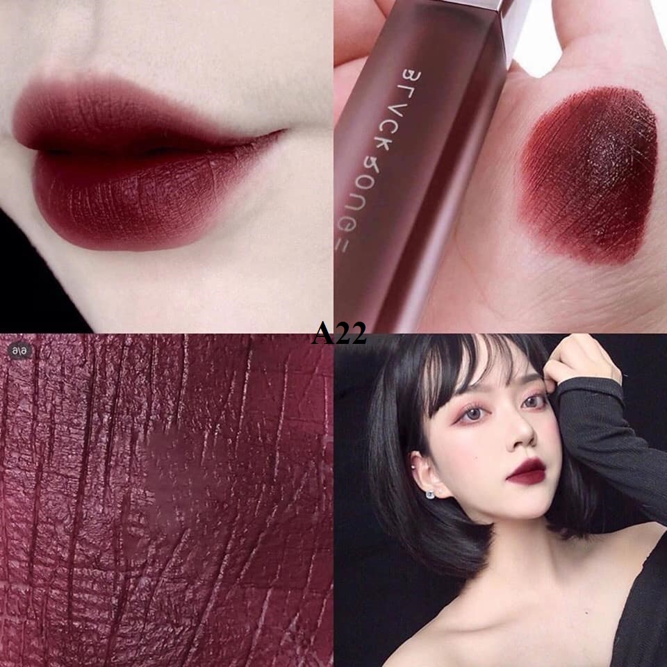 Son black rouge A22 đỏ nâu maple ánh tím | BigBuy360 - bigbuy360.vn