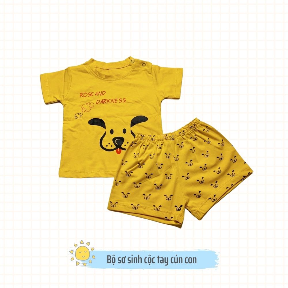 Quần áo sơ sinh bé trai bé gái chất liệu cotton thoáng mát vải cao cấp không gây kích ứng da Kidcat shop