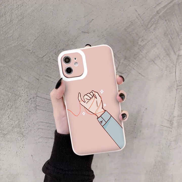 Ốp iphone dây tơ hồng kết nối iPhone 6/6plus/6s/6splus/7/7plus/8/8plus/x/xs/xr/xsmax/11/12/13/pro/max