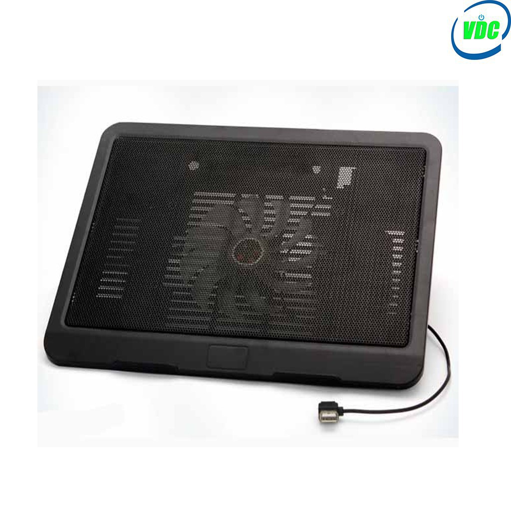 Đế tản nhiệt Laptop Cooling Pad N191 V19 - 14 inch, cực mát, đèn led, đế nghiêng 15 độ giá cực sốc