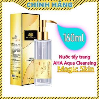 [CHÍNH HÃNG] NƯỚC TẨY TRANG dưỡng trắng AHA Aqua Cleansing MagicSkin 160ml