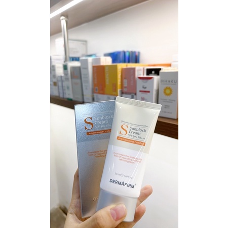 Kem chống nắng cho mọi loại da DermaFirm+ Sunblock Cream SPF50+ PA+++ (hàng công ty chính hãng)