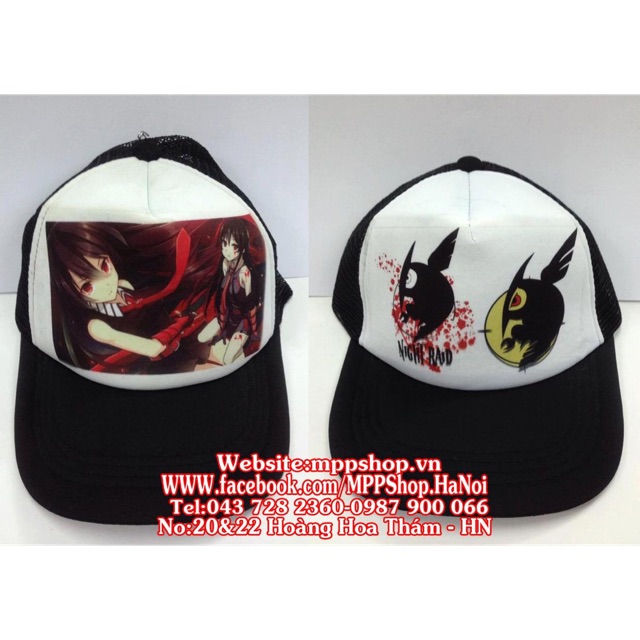 Mũ nón anime akame mẫu ngẫu nhiên