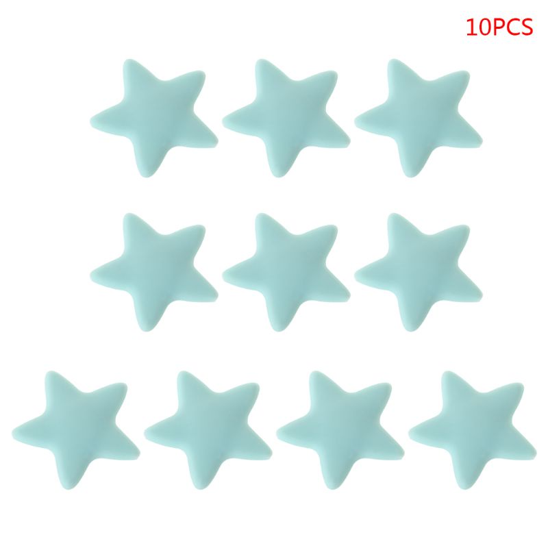 Bộ 10 Hạt Silicone Dùng Cho Bé Sơ Sinh Mọc Răng DIY