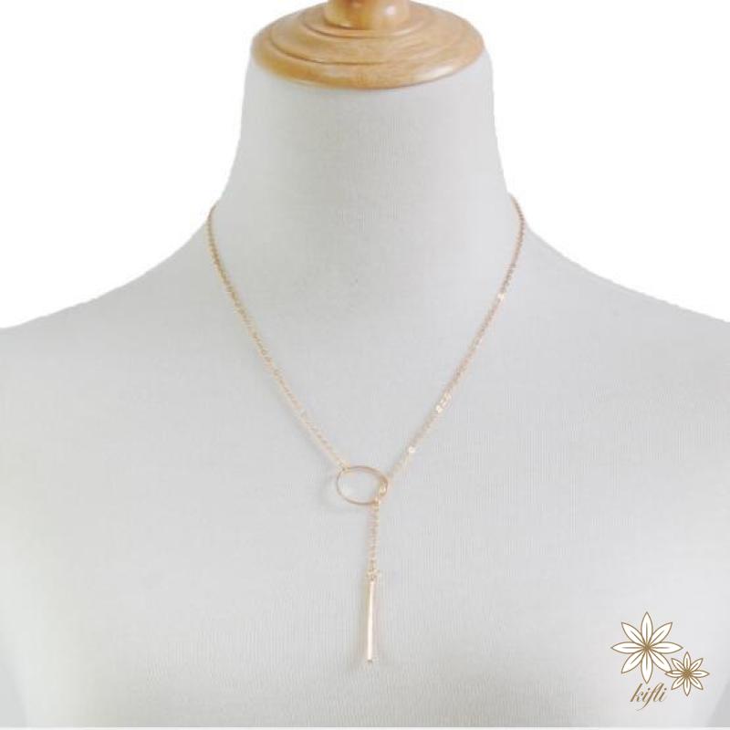 Vòng cổ Kim Loại Dáng Ngắn Thiết Kế Đơn Giản Thời Trang