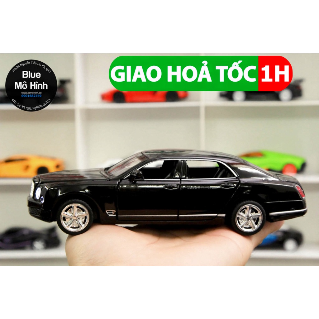 Blue mô hình | Xe mô hình Bentley Mulsanne tỷ lệ 1:32 mở hết cửa