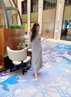 Váy maxi dập ly Thái Lan