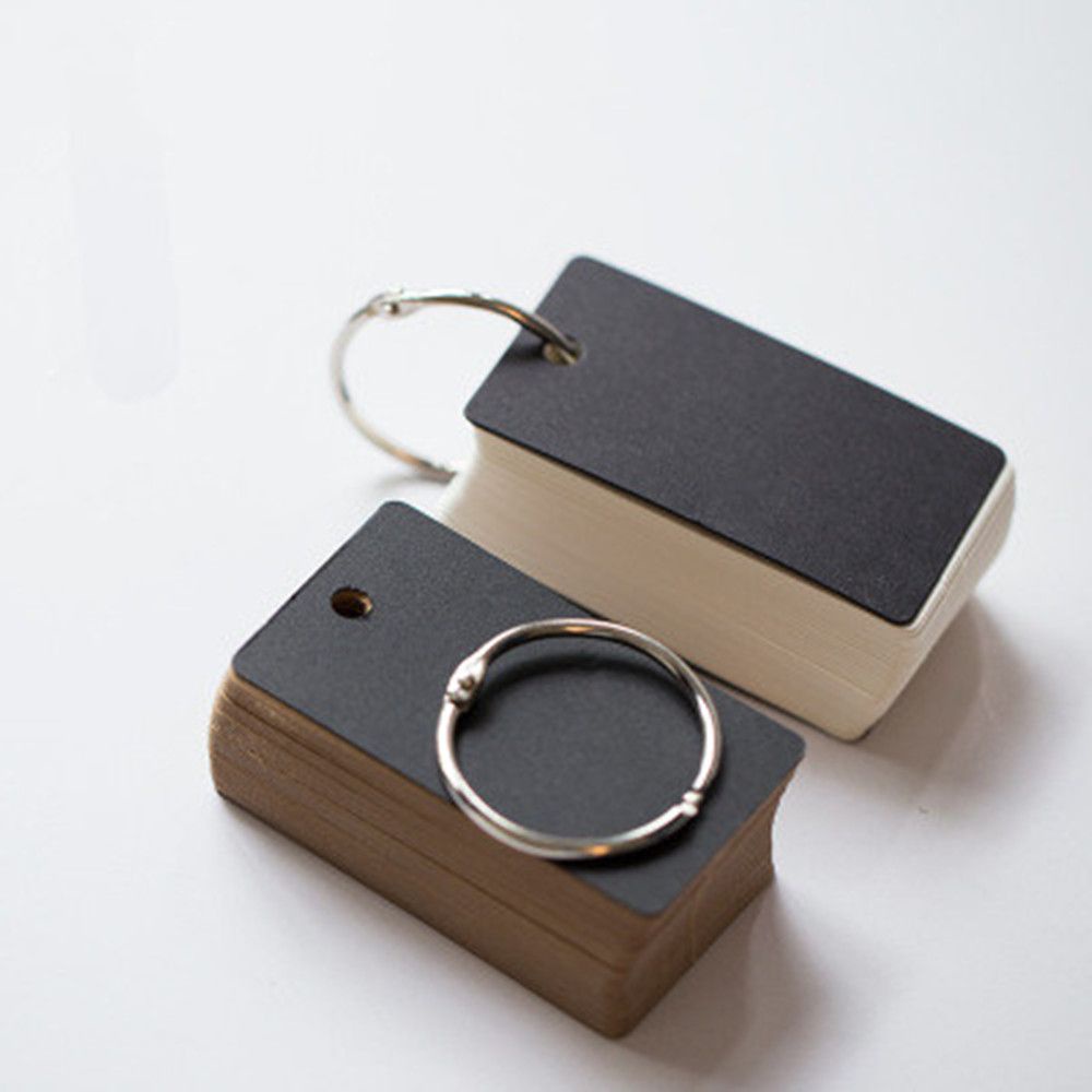 Set 100 Thẻ Giấy Lật Bằng Kim Loại Nhiều Màu Tiện Dụng