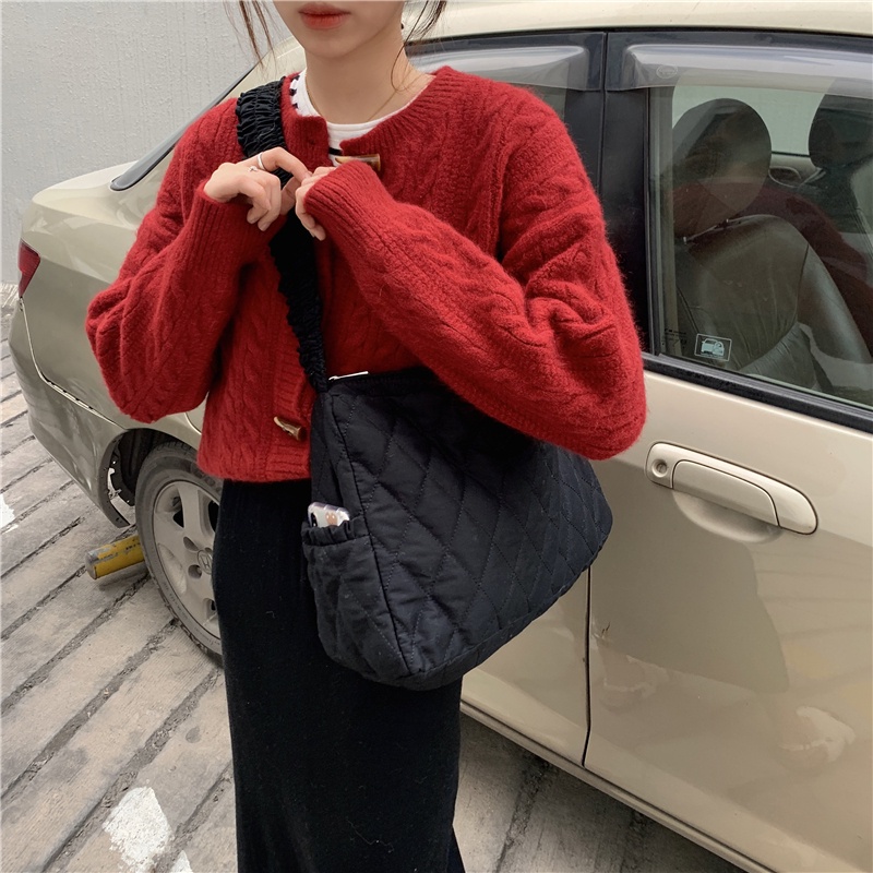 Túi đeo vai IELGY vải canvas Hàn Quốc xinh xắn cho nữ