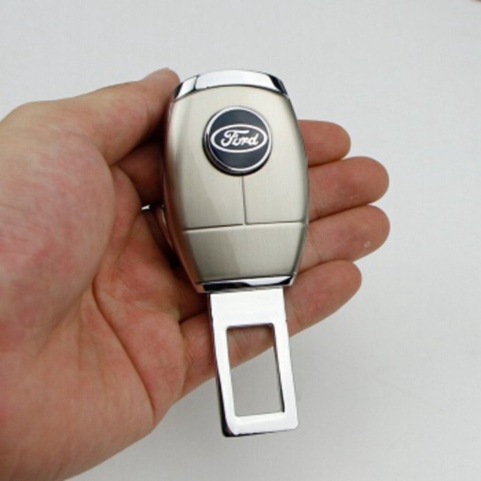 Sản Phẩm Đầu khóa chốt cắm móc nối tiếp dây đai an toàn logo các hãng xe, chống kêu cao cấp HC-888 (Chất kiệu hợp kim kh