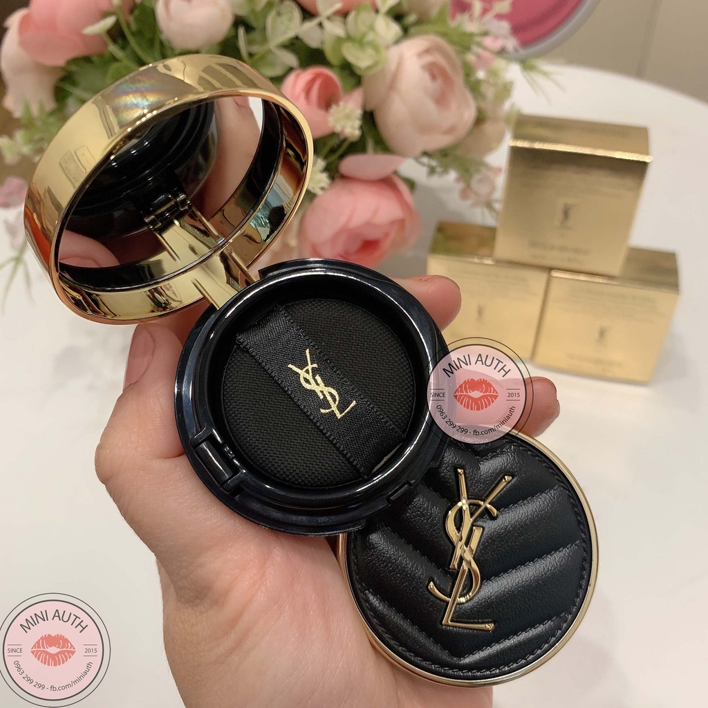 Phấn nước YSL Le Cushion Encre De Peau Luminous Matte Cushion Foundation vỏ da mini 5g fullbox