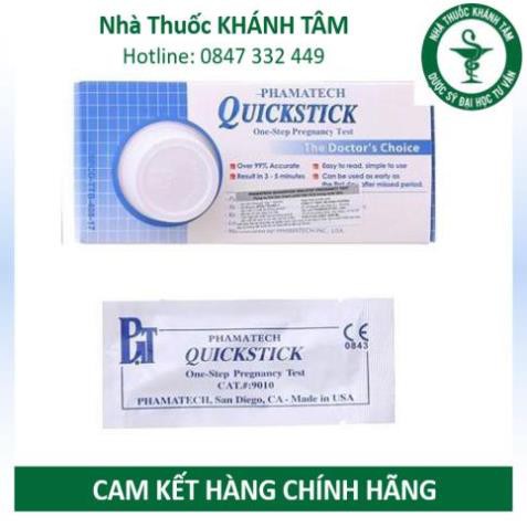 ! Que thử thai Quickstick - Pregnancy test - HCG ! !