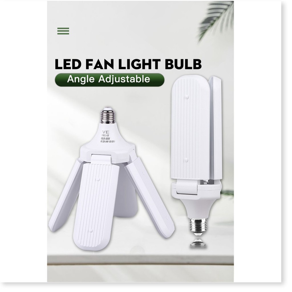 Bóng đèn led 60W hình quạt 4 cánh siêu sáng, có thể điều chỉnh góc độ ánh sáng Điện Gia Dụng Bảo Minh - Điện Gia Dụng Bả