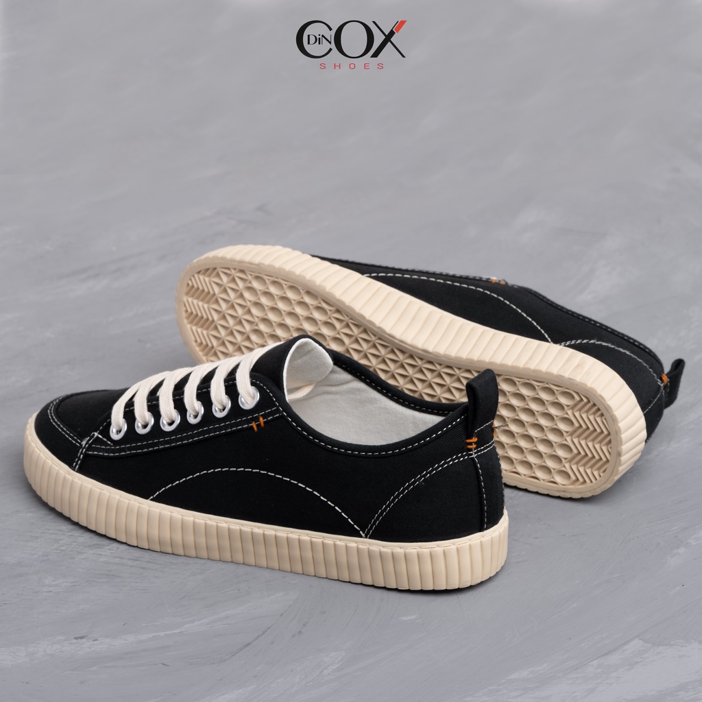 Giày Sneaker Vải Unisex DINCOX D27 Đơn Giản Hiện Đại Black