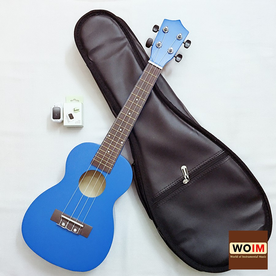 Đàn Ukulele Concert Woim 33A19 Size 23 Tặng Kèm Bao Da Cao Cấp Và Máy Lên Dây Điện Tử (Tuner)