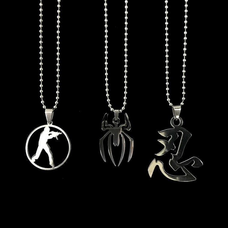 Dây Chuyền Mặt Hình Nhện 13127hp Phong Cách Hip Hop