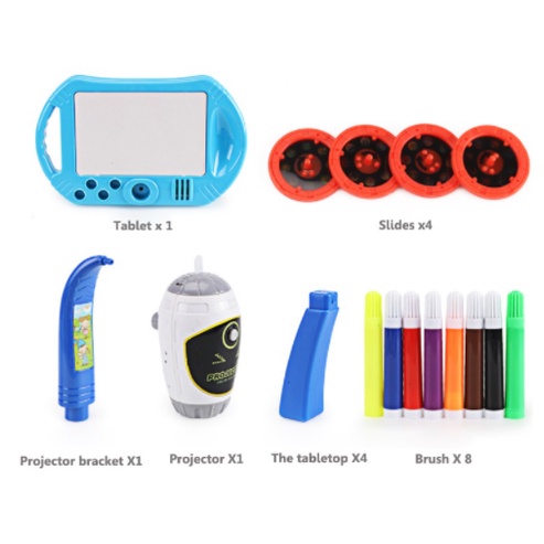 [Hàng mới về] Bàn vẽ Máy chiếu thông minh cho bé tập vẽ - Bàn vẽ bảng vẽ có đèn Phát triển trí tuệ