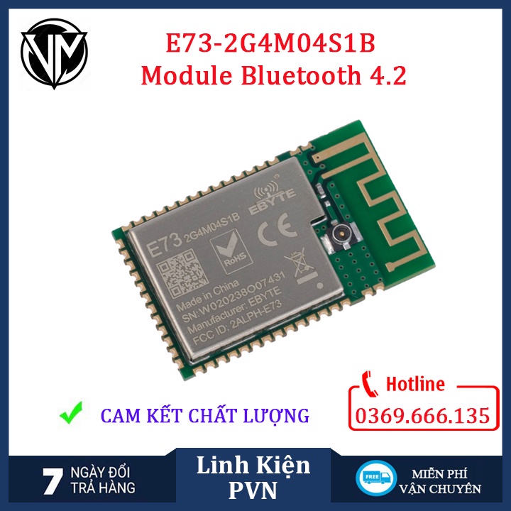 E73-2G4M04S1B Module Bluetooth 4.2 chip nRF52832 (PCB/IPEX)