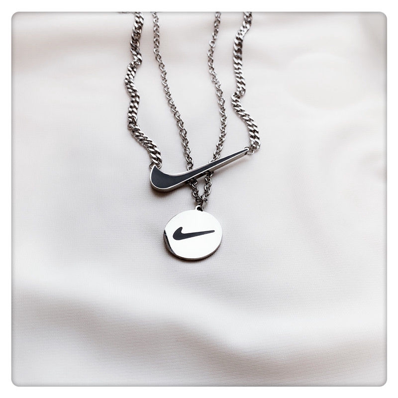 Dây Chuyền Mặt Thẻ Tròn Kiểu Dáng Đơn Giản Phong Cách Hiphop