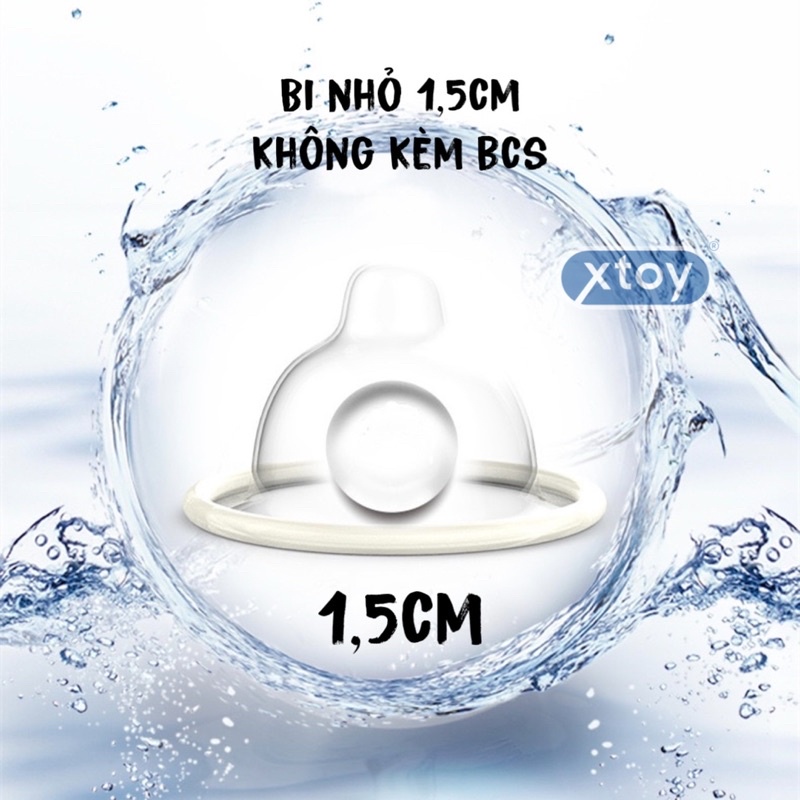 Bcs Bi to 3cm mềm, phụ kiện bao cao su, tăng cảm giác