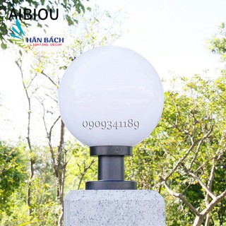 Đèn trụ cổng hình cầu đường kính phi 140mm - 200mm - 250mm