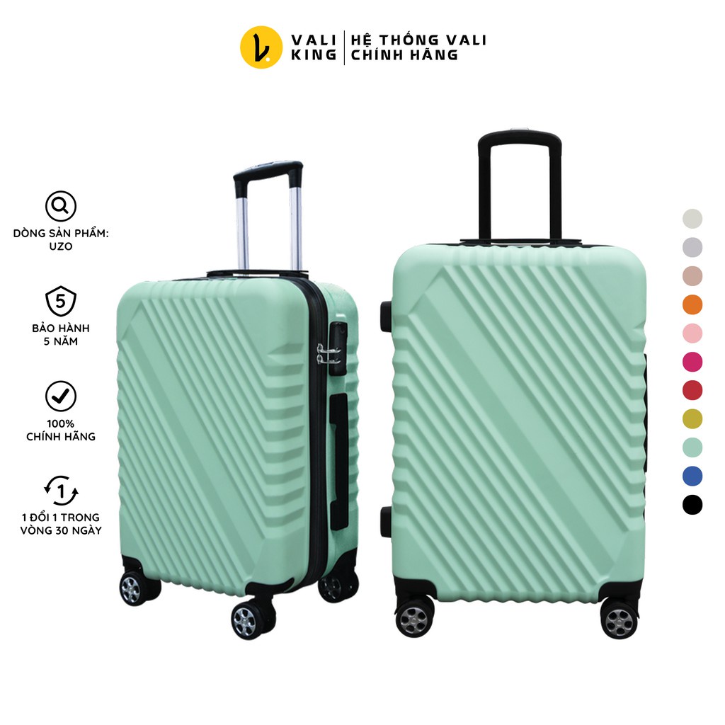 Vali kéo du lịch giá rẻ UZO-720 kích thước 20, 24 inch chính hãng Hùng Phát - Bảo hành 5 năm