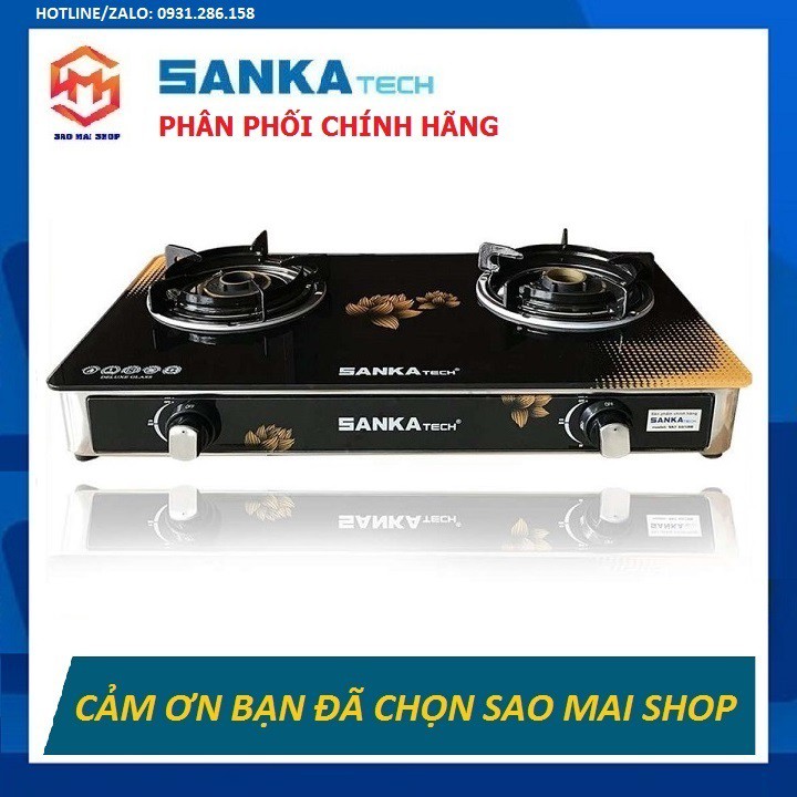 [Tặng dây gas Inox - Mẫu mới] Bếp Ga Đôi Cao Cấp SANKAtech SKT-665BB