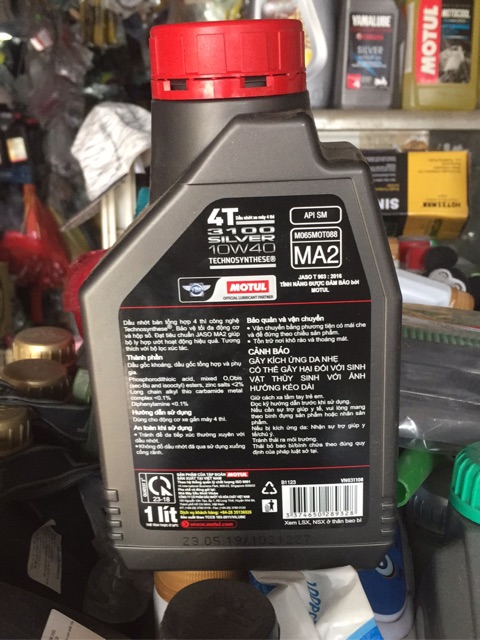 Nhớt MOTUL 4T 3100 SILVER 10W40 1lit