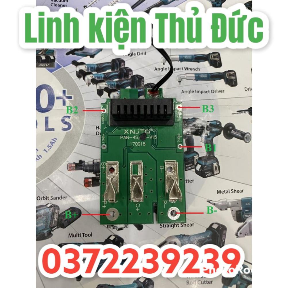 Lktd BN. Vỏ mạch pin Panasonic 14.4V Full tem , 2 hàng cell, nhận sạc zin hệ 80.