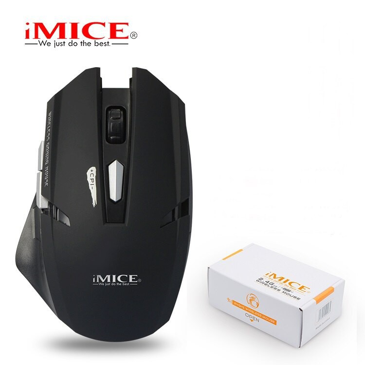 Chuột không dây máy tính Imice E1700 Pro hàng bảo hành chính hãng - siêu nhanh nhay, kiểu dáng hầm hố [SALE LỚN]