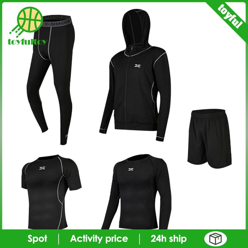 Set 5 Quần Thể Thao Màu Đen Size M Thời Trang Cho Nam