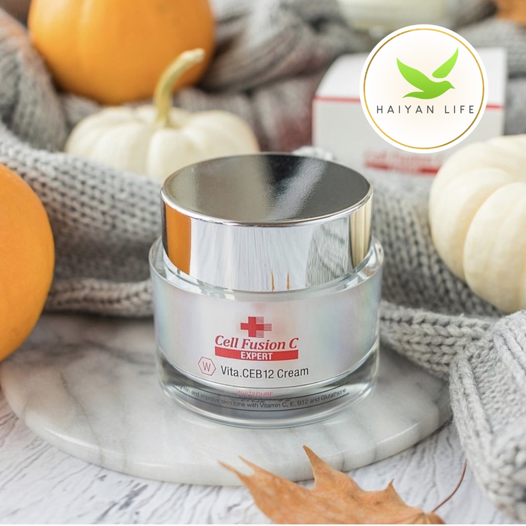 Kem dưỡng trắng & đều màu da WhiteCure Vita.CEB12 Cream - Cell Fusion C Expert Hàn Quốc - 50ml