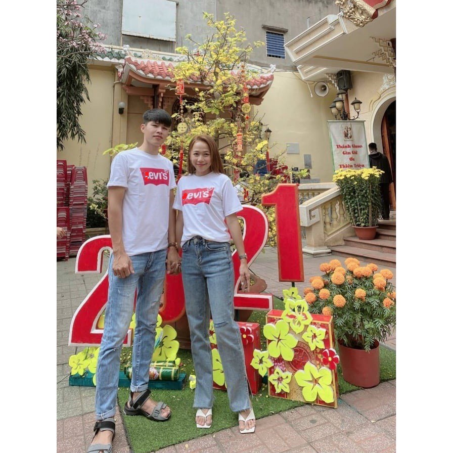 {XUẤT XỊN} Áo Phông LEVIS UNISEX  form NAM NỮ 3 màu Trắng - Đen - Xám, cotton 4 chiều thoáng mát | BigBuy360 - bigbuy360.vn