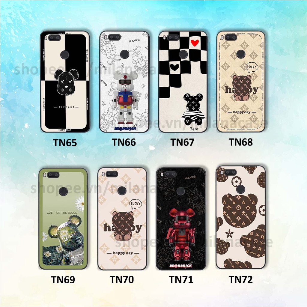 Ốp Xiaomi Mi A1 gấu be@rBrick gấu Teddy Kaws siêu đẹp, phong cách, cá tính