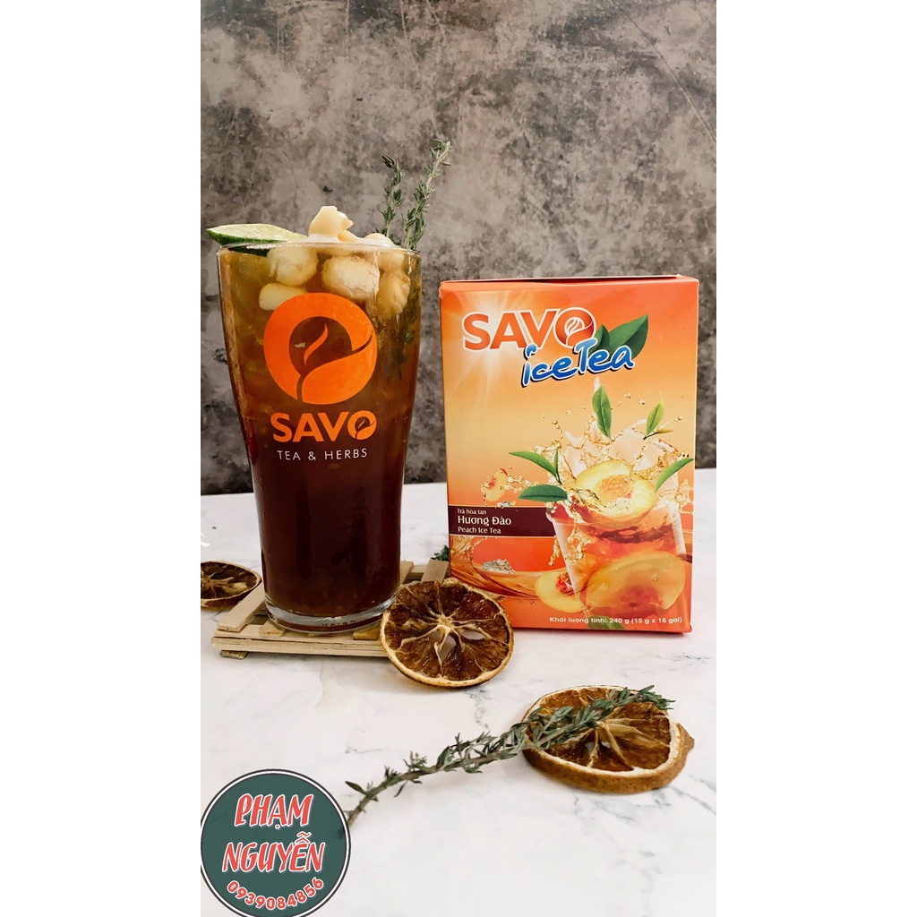 Trà Đào Hòa Tan SAVO