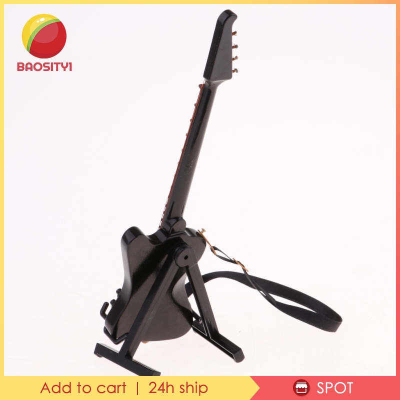 Mô Hình Đàn Ghi Ta Điện Mini Bằng Gỗ 20cm Cho Mô Hình 1 / 6 Action Accs # 3