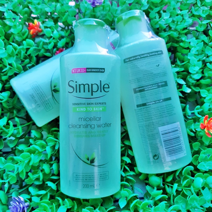 Nước Tẩy Trang Simple Micellar Cleansing Water 200ml chai xanh – TD549