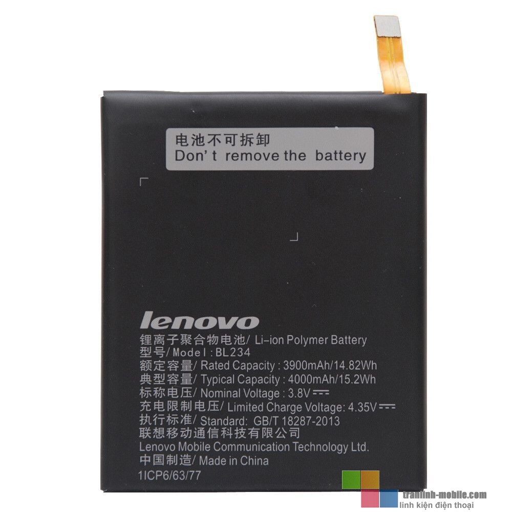 Pin điện thoại cho LENOVO P70, LENOVO A5000 (LENOVO BL 234, 4000MAH)