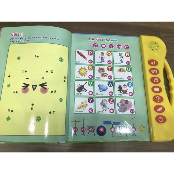 (Tặng dao tỉa mày Ailin cho mẹ) Sách song ngữ Anh Việt cho bé - Sách nói điện tử song ngữ