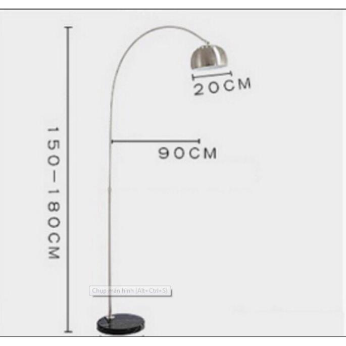 Đèn đứng để sàn BOW cao cấp tráng trí nội thất - đã bao gồm bóng led cao cấp