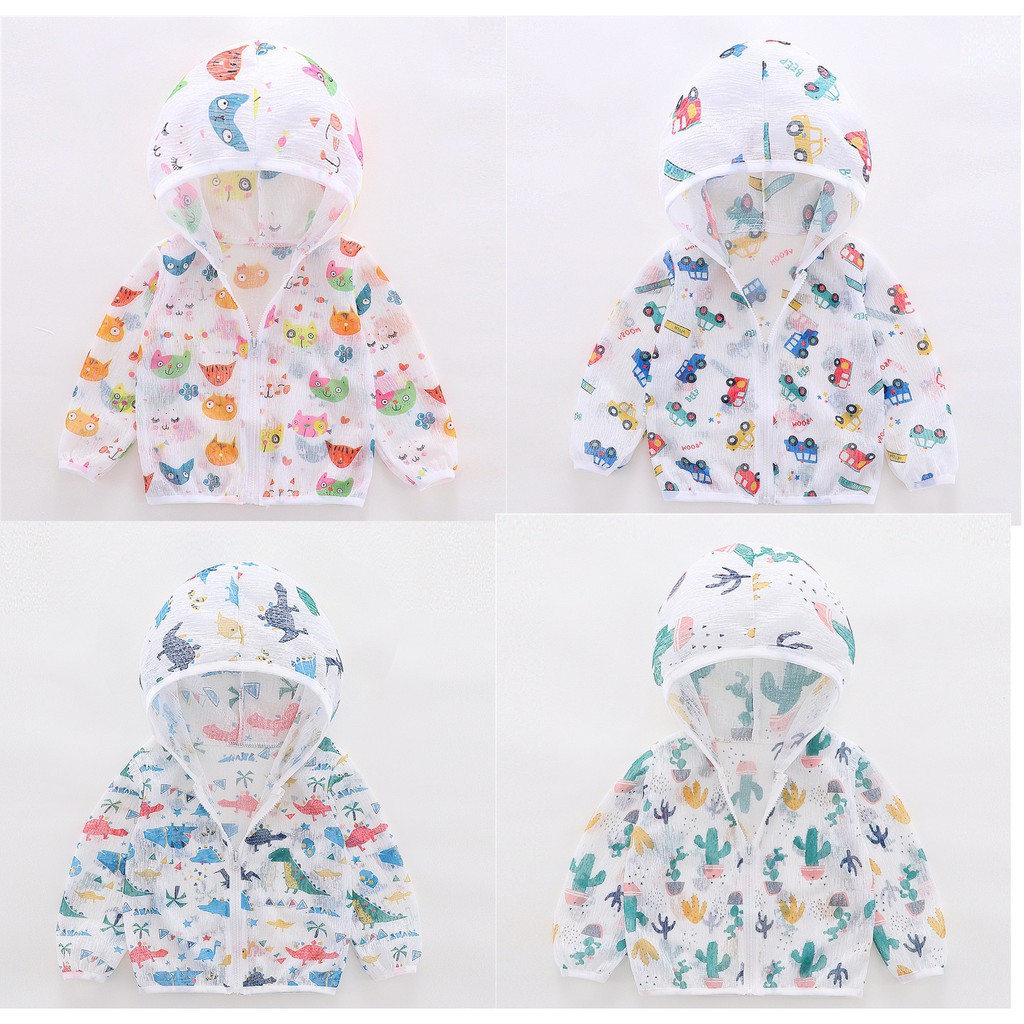 Áo khoác gió, chống nắng hàng Quảng Châu chất cotton giấy dễ thương cho bé8-18kg