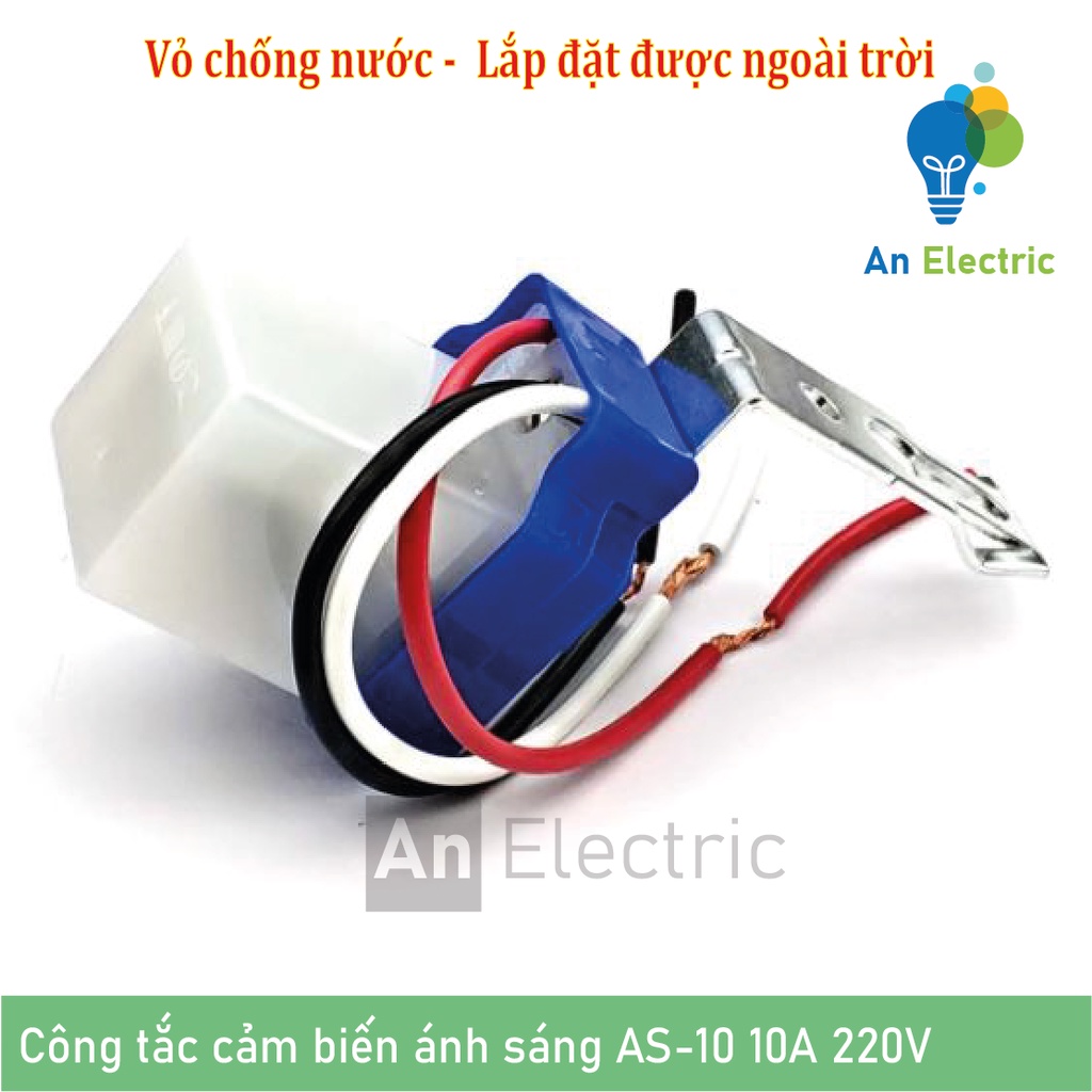 Bộ 3 công tắc cảm biến ánh sáng 220V tự động bật đèn khi trời tối, tắt đèn khi trời sáng