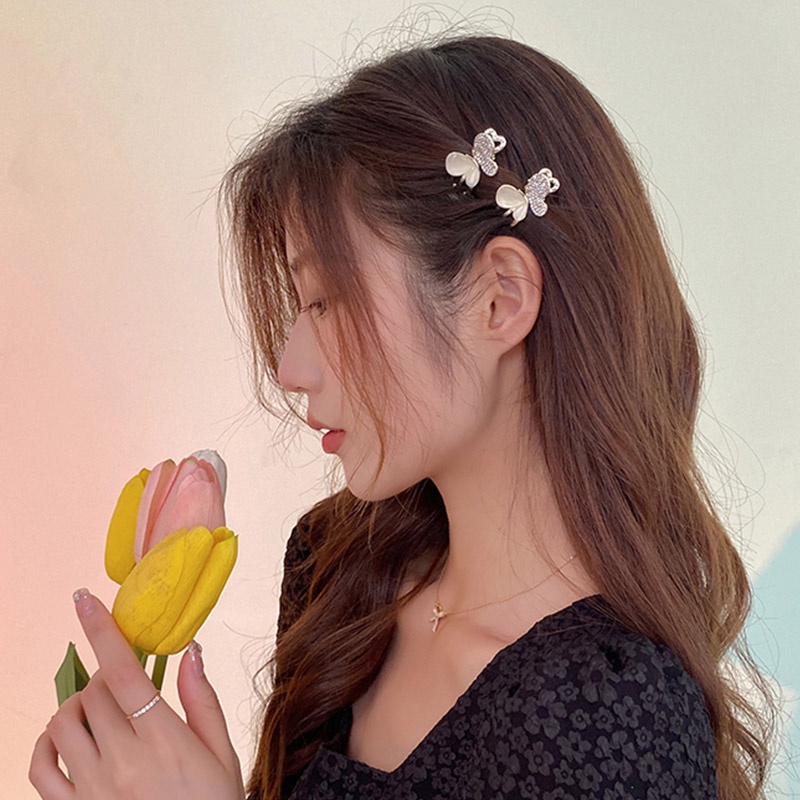 Kẹp Tóc Bướm Mắt Mèo Siêu Thơ Mộng