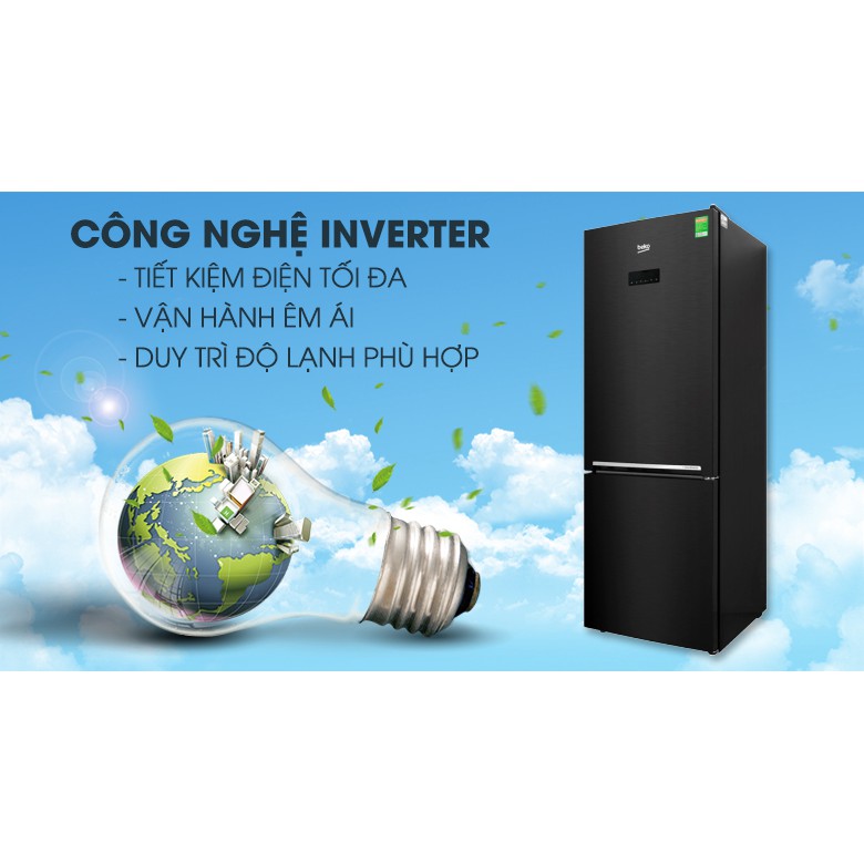 Tủ lạnh Beko Inverter 323 lít RCNT340E50VZWB