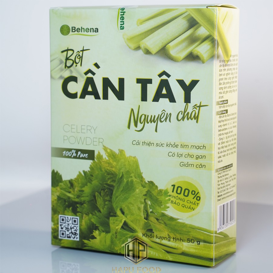 Bột cần tây nguyên chất Behena 50gr - Cải thiện sức khoẻ tim mạch