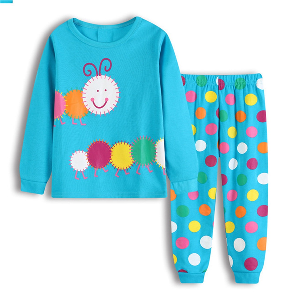 Bộ Đồ Ngủ Pijama 2 Món In Hình Động Vật Dễ Thương Cho Bé