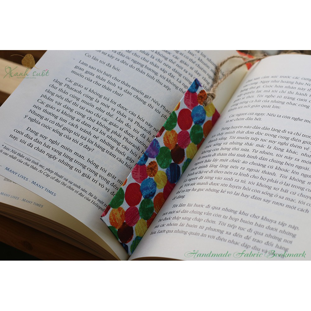 [Napoland] Kẹp Sách Handmade Bọc Vải - Handmade Fabric Bookmark